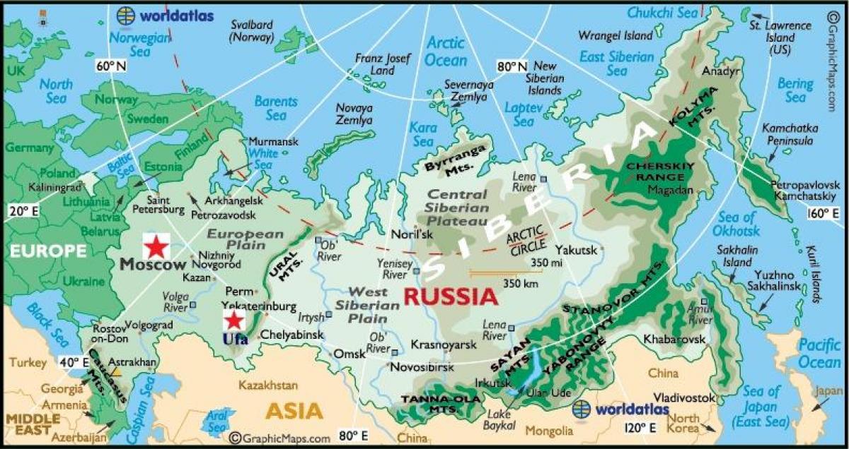 mapa de ufa Rusia
