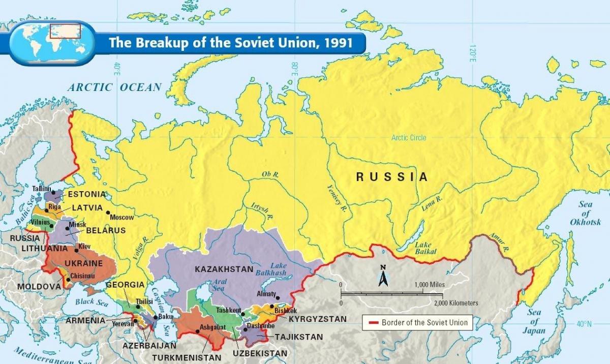 mapa URSS